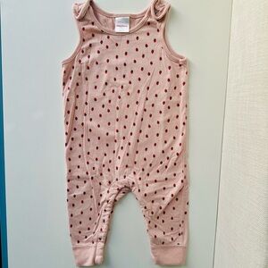 Hanna Andersson Pink Strawberry Romper
